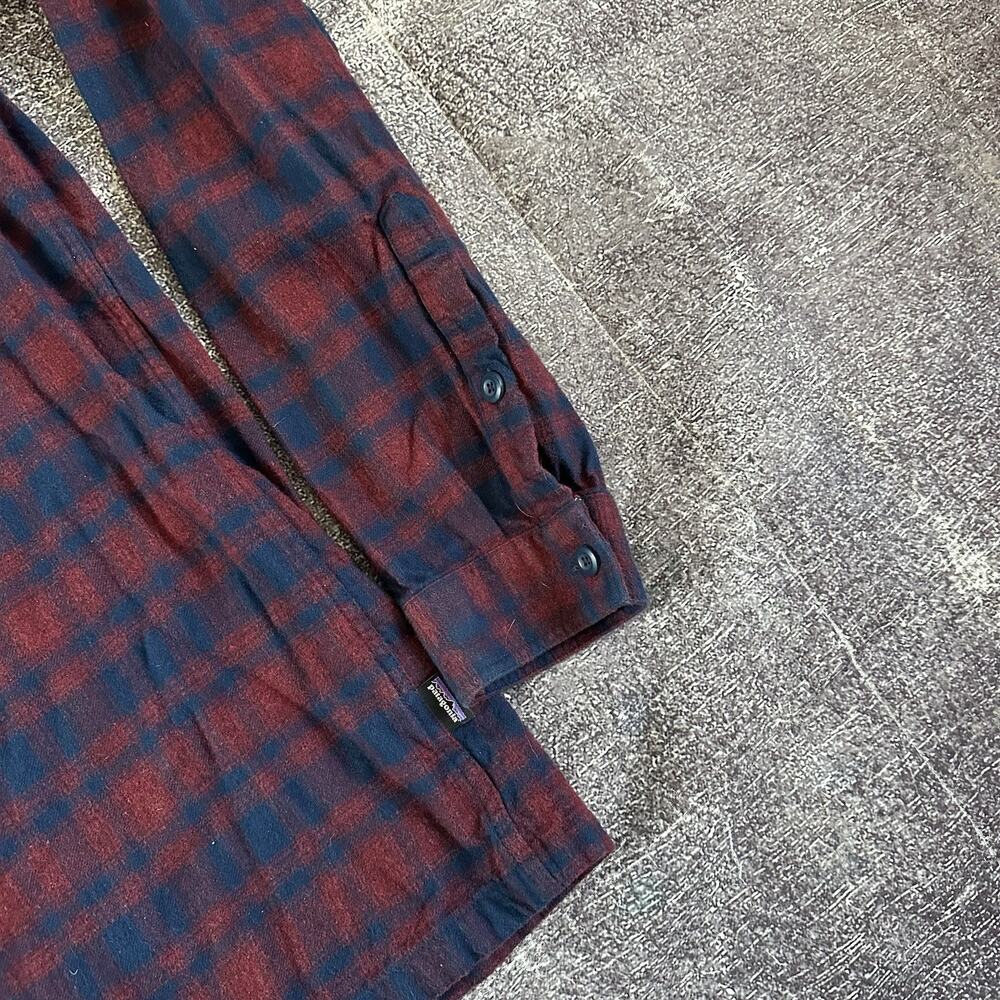 Men's Patagonia Long Sleeved Organic Cotton Midweight Fjord Flannel Shirt Sz XL - Picture 2 of 4